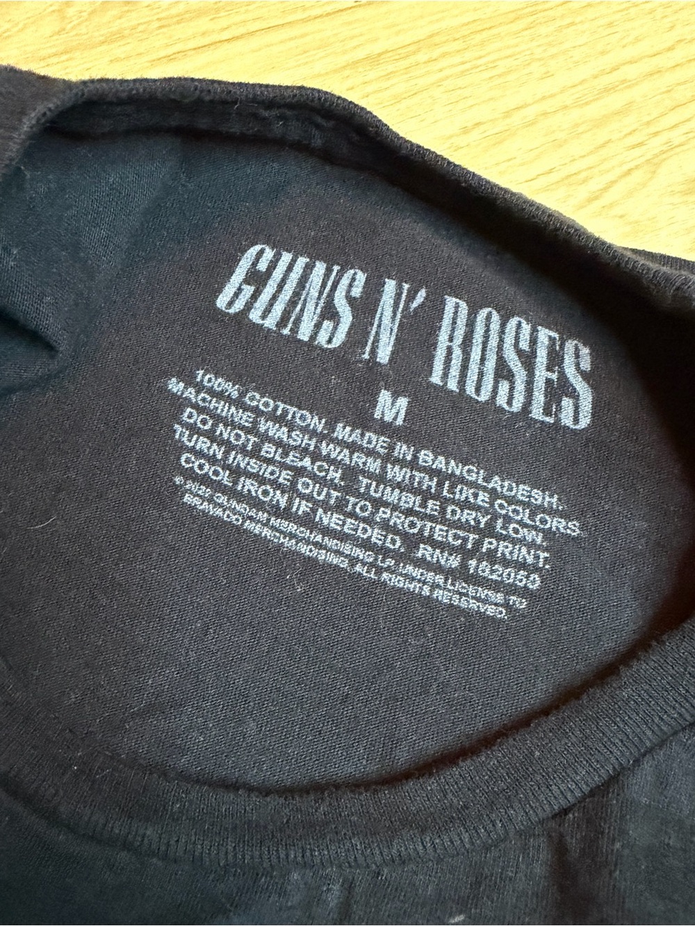 Guns N' Roses Black Graphic Band Tee Medium 100% Cotton - Picture 2 of 5